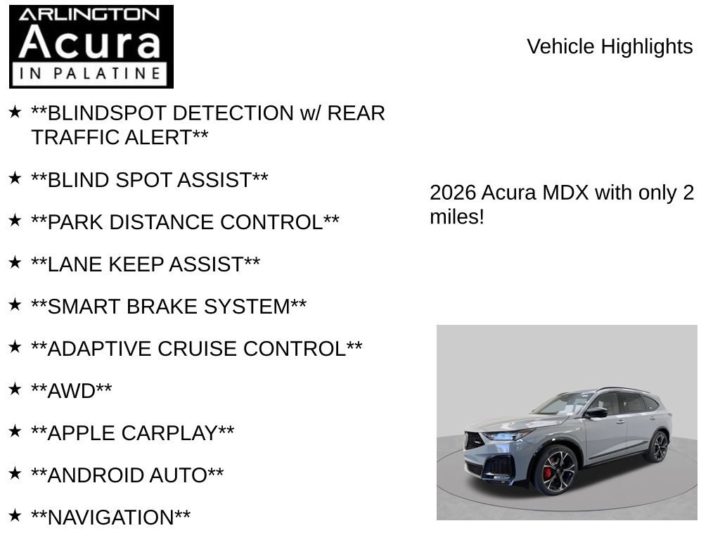 New 2026 Acura MDX Type S AWD/4WD image 7