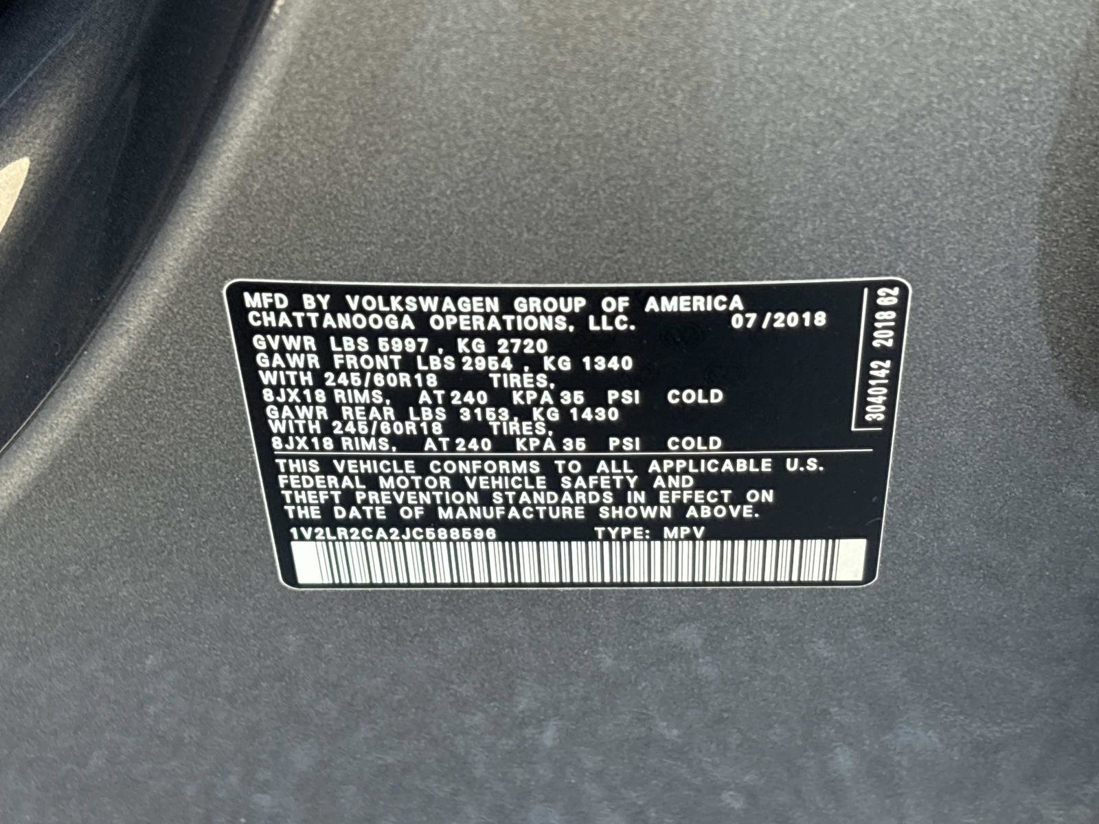 Used 2018 Volkswagen Atlas SE image 36