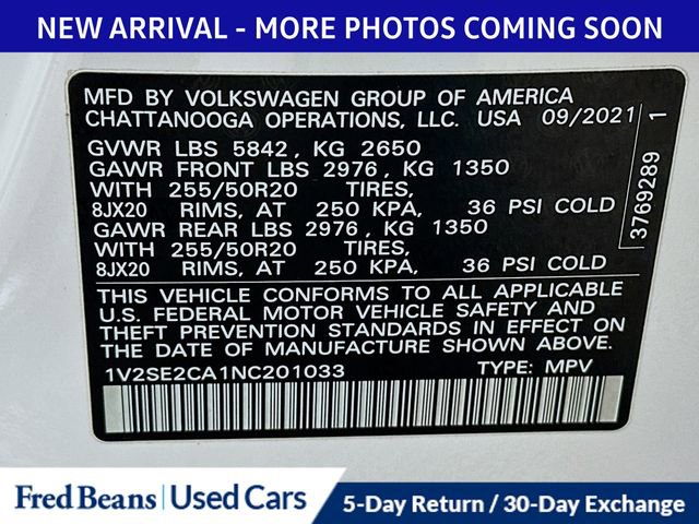 Used 2022 Volkswagen Atlas Cross Sport SEL R-Line image 34