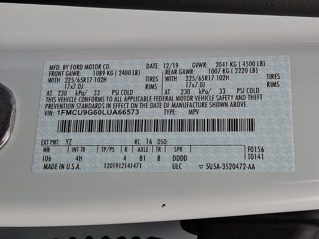Used 2020 Ford Escape SE AWD/4WD image 26