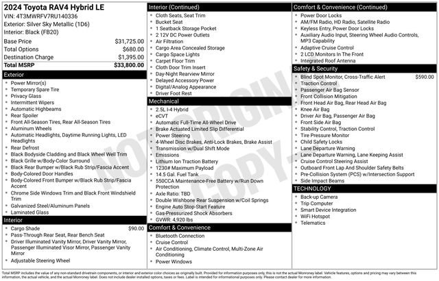 Used 2024 Toyota RAV4 LE image 29