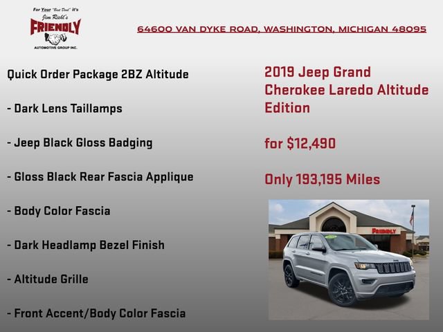 Used 2019 Jeep Grand Cherokee Altitude AWD/4WD image 10