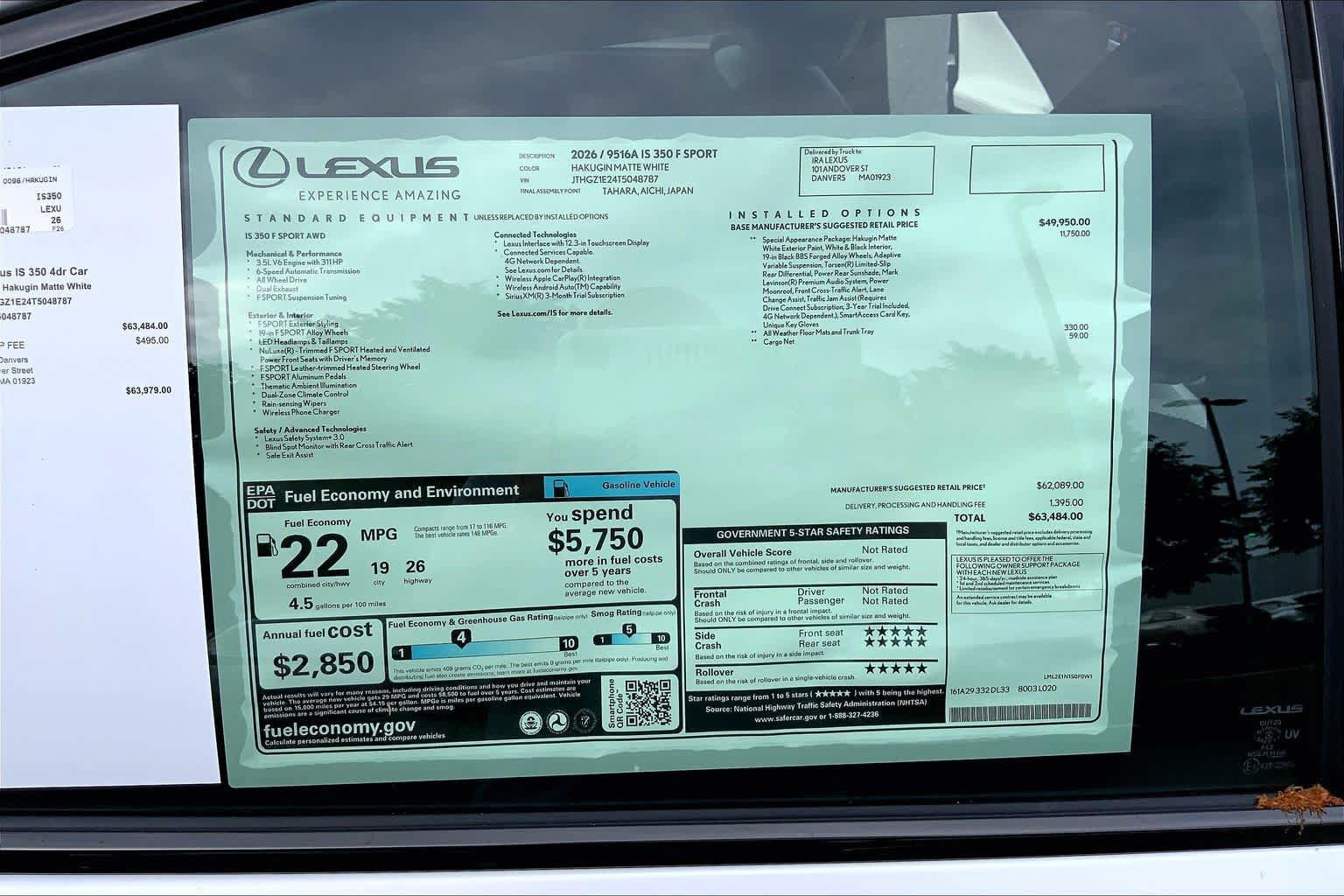 New 2026 Lexus IS 350 F Sport AWD/4WD image 21