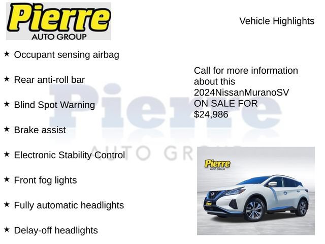 Used 2024 Nissan Murano SV AWD/4WD image 22