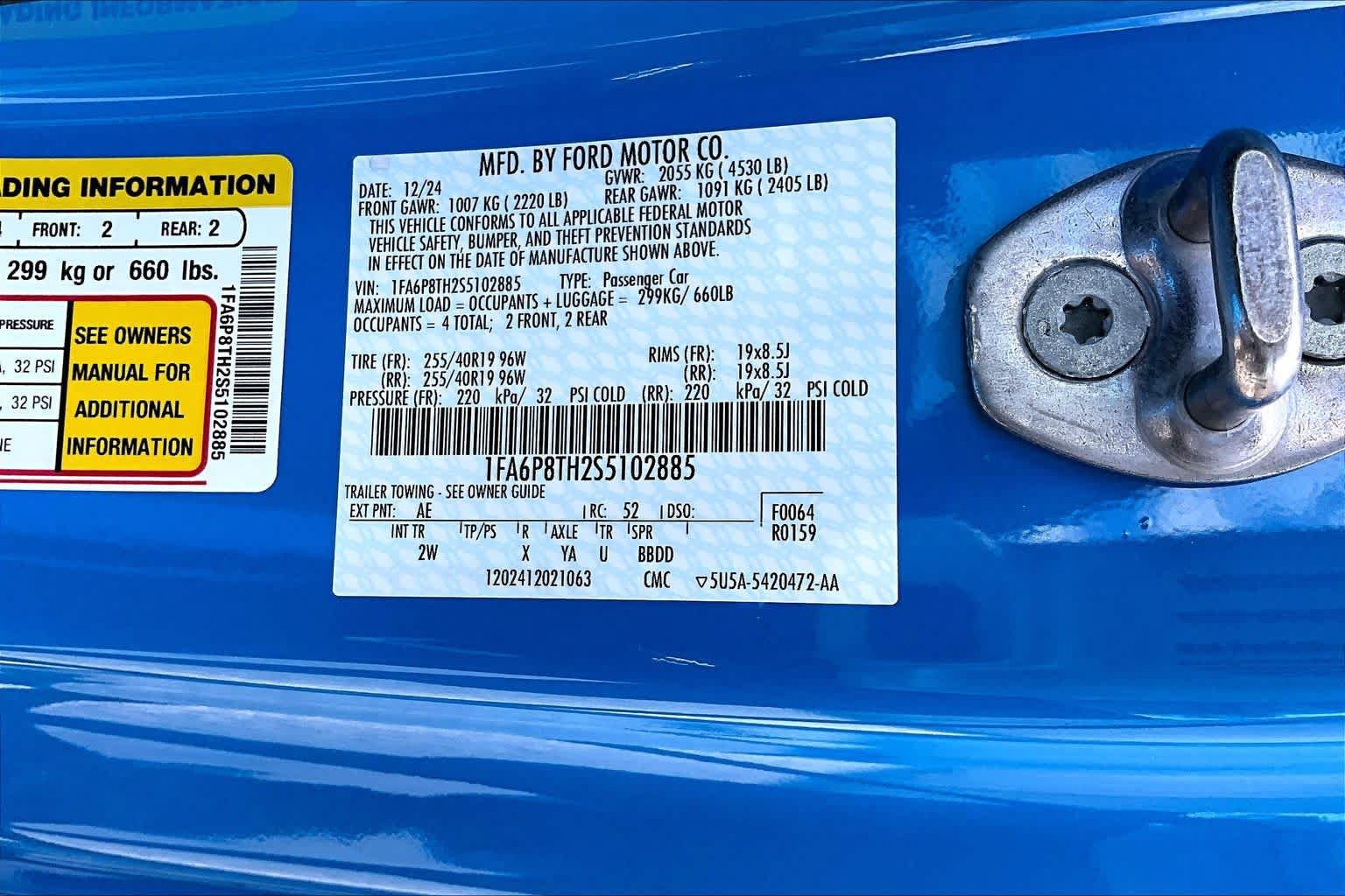 Certified 2025 Ford Mustang Coupe RWD image 54