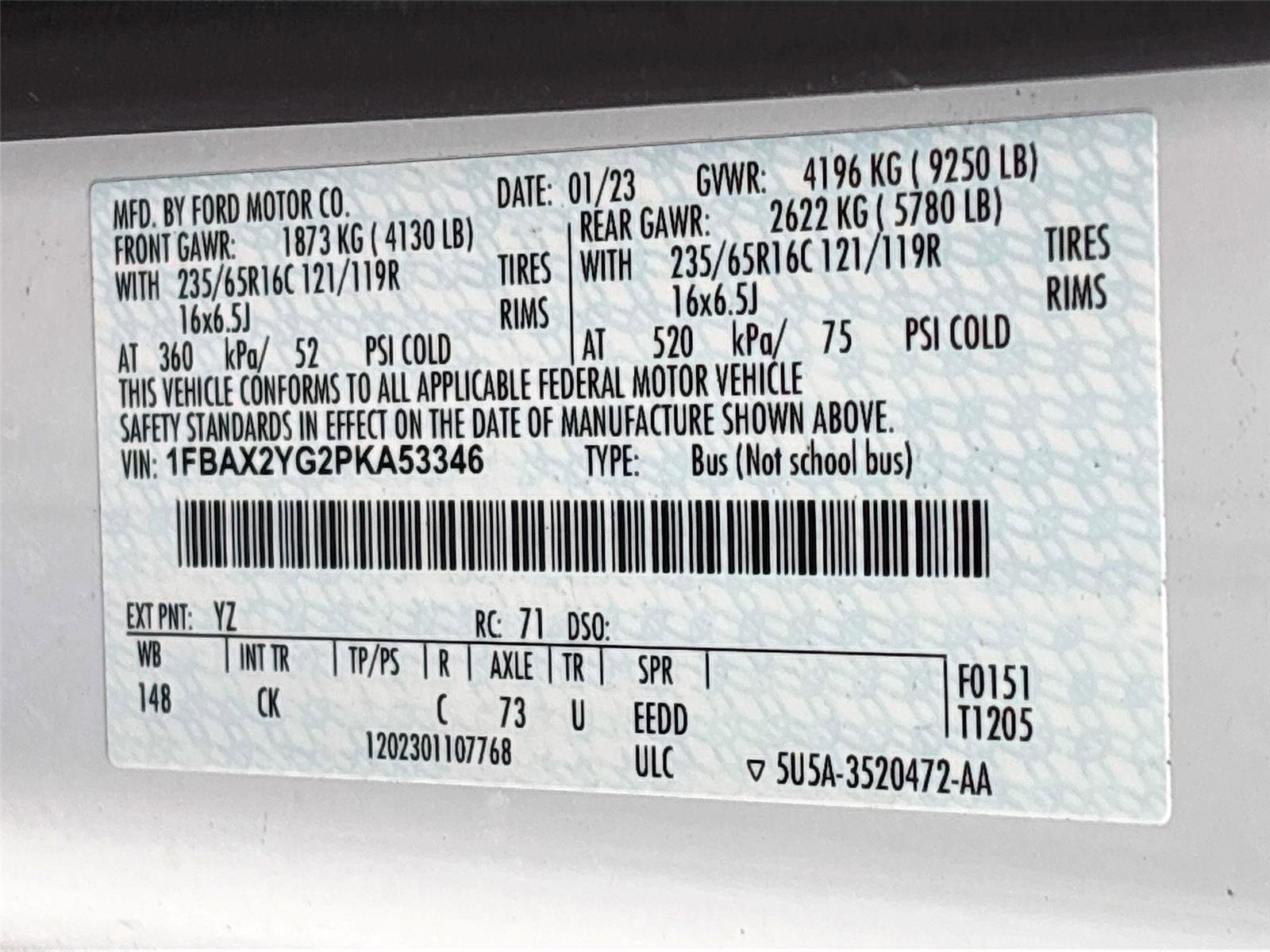 Used 2023 Ford Transit 350 XLT image 32