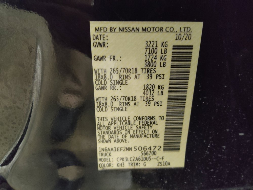 Used 2021 Nissan Titan SV w/ SV Convenience Package RWD image 33