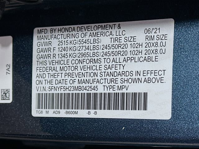 Used 2021 Honda Pilot Special Edition image 27