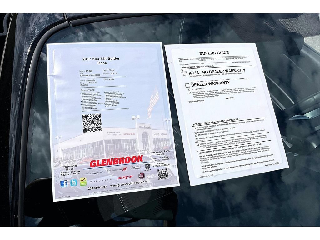 Used 2017 FIAT 124 Spider Classica RWD image 50