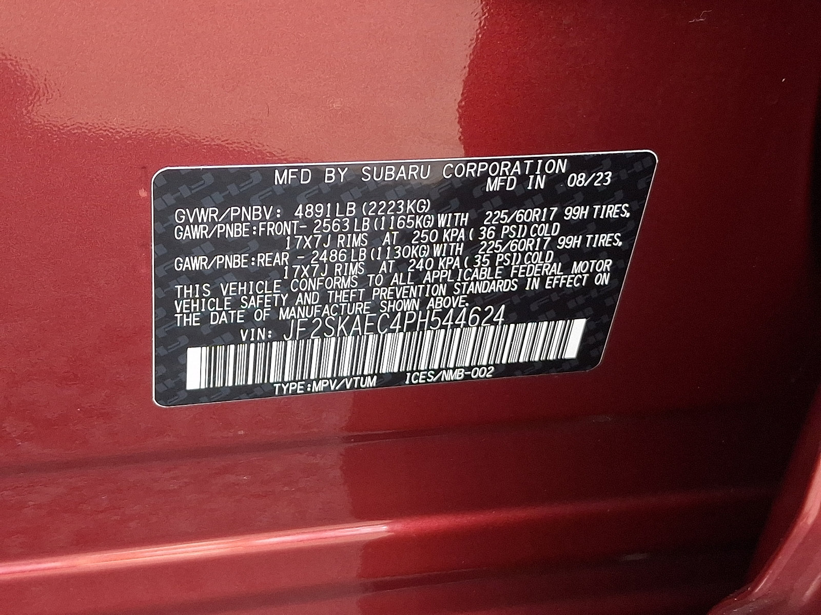 Certified 2023 Subaru Forester Wilderness AWD/4WD image 27