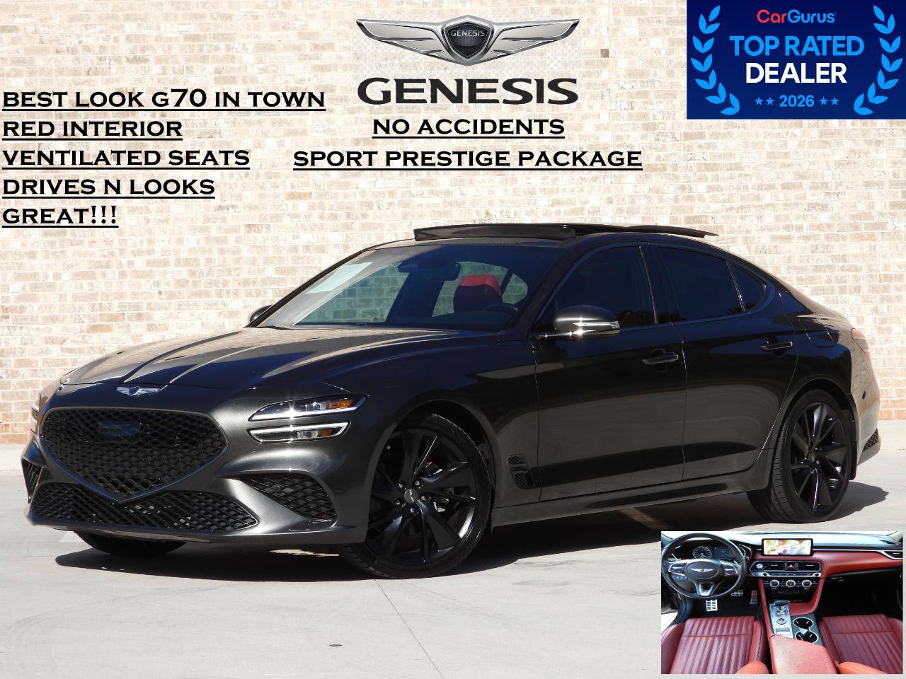 Used 2023 Genesis G70 2.0T w/ Sport Prestige Package RWD image 1