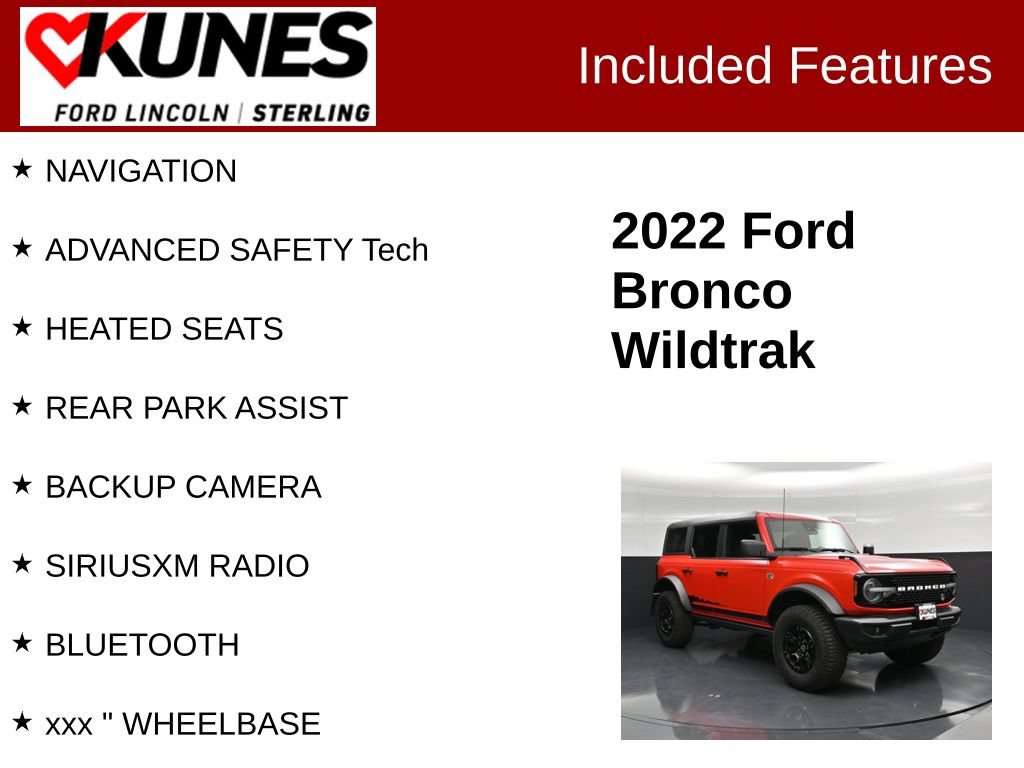 Used 2022 Ford Bronco Wildtrak AWD/4WD image 2
