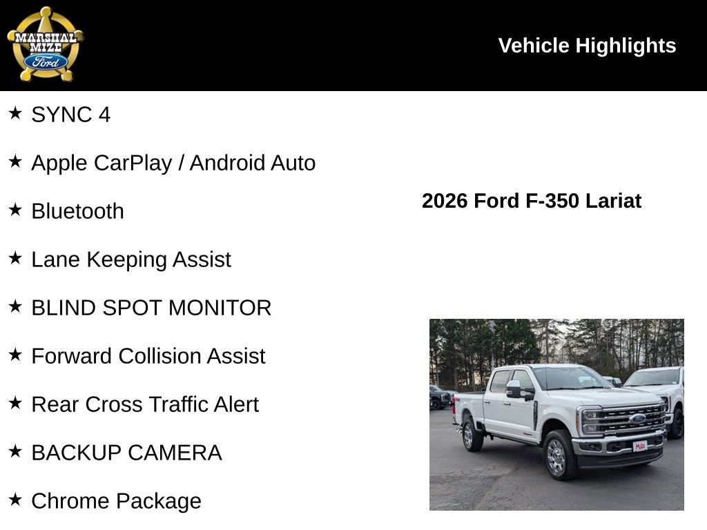 New 2026 Ford F350 Lariat w/ Lariat Ultimate Package image 2