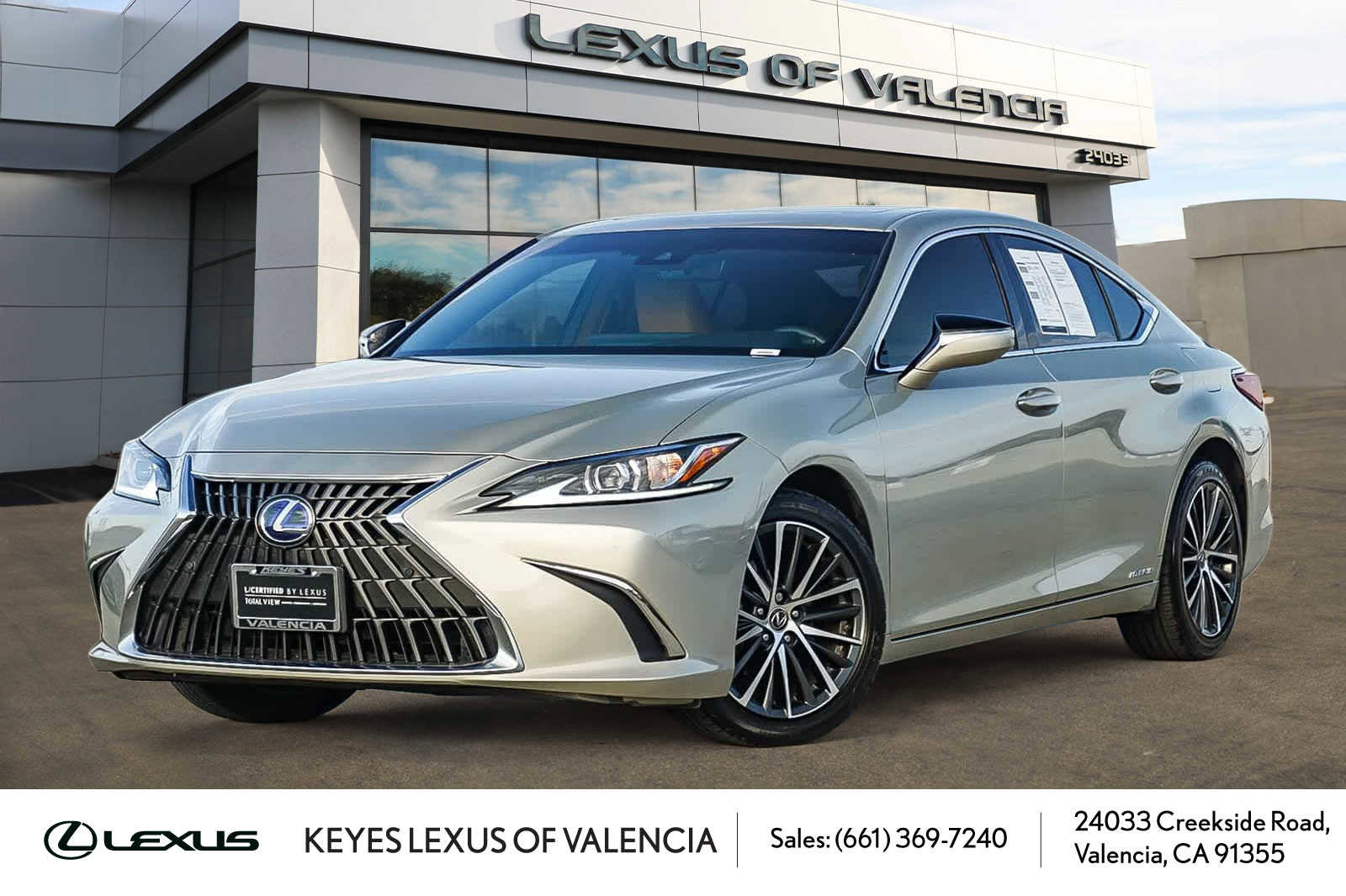 Certified 2022 Lexus ES 300h w/ Premium Package