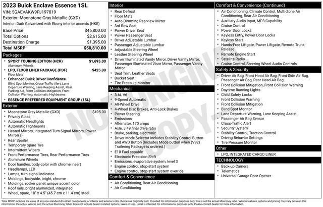 Certified 2023 Buick Enclave Essence w/ Sport Touring Edition image 6