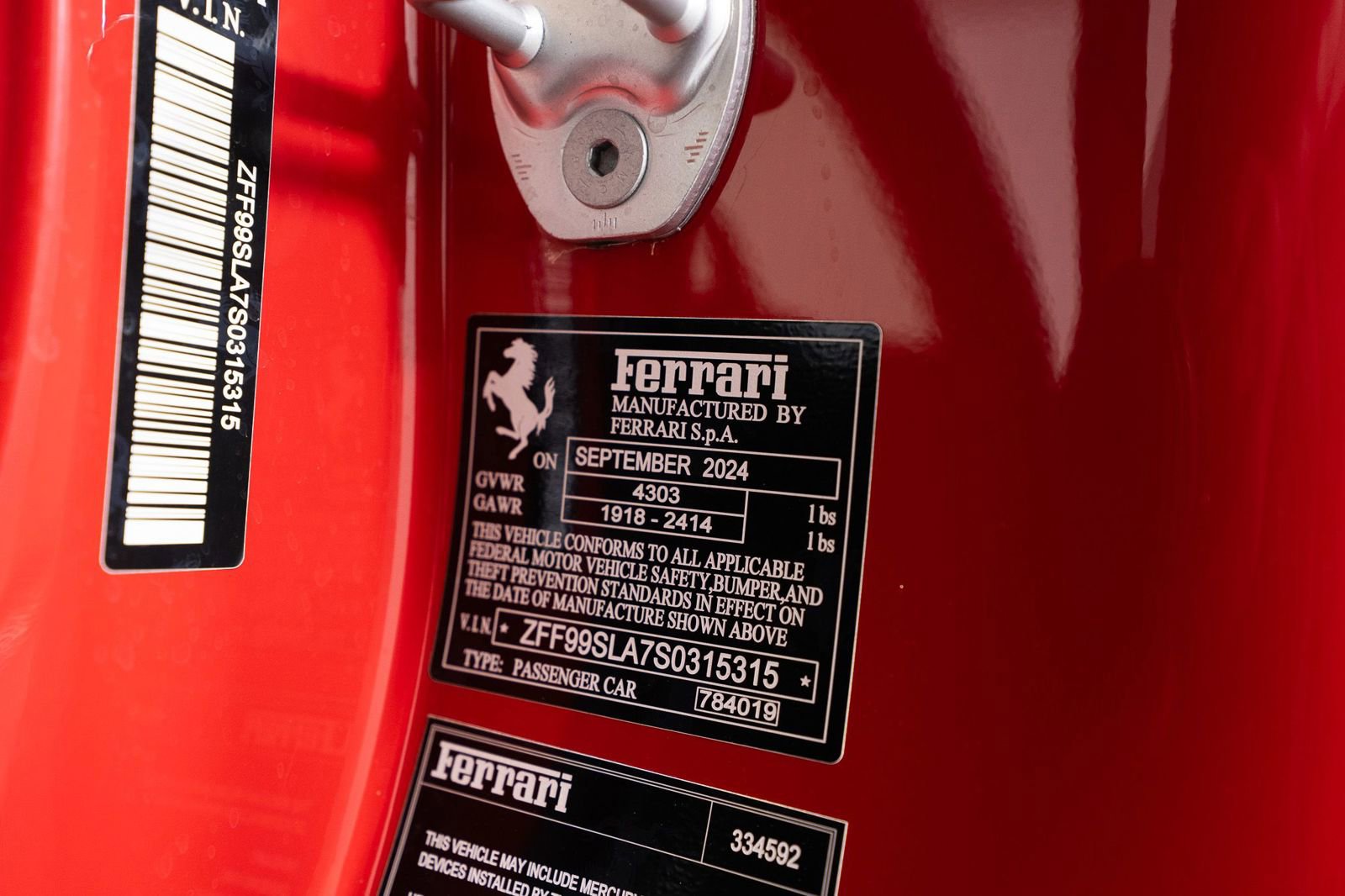 Certified 2025 Ferrari 296 GTB RWD image 38