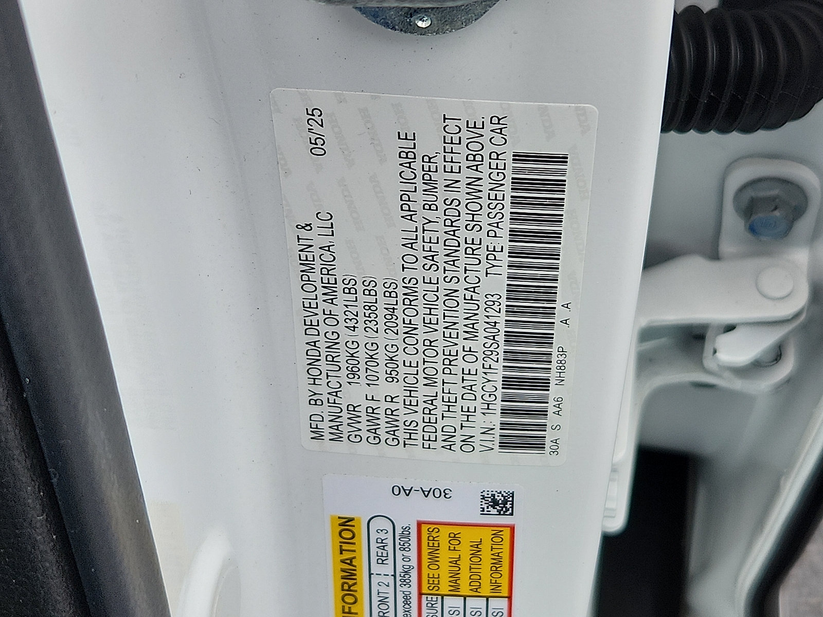 Certified 2025 Honda Accord LX image 26