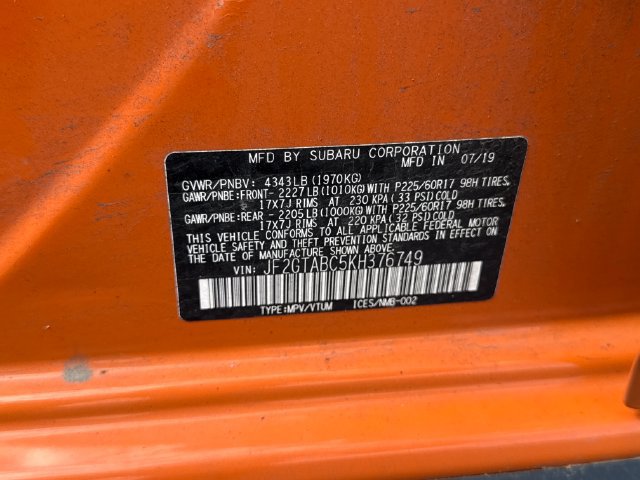Used 2019 Subaru Crosstrek 2.0i w/ Eyesight System AWD/4WD image 24