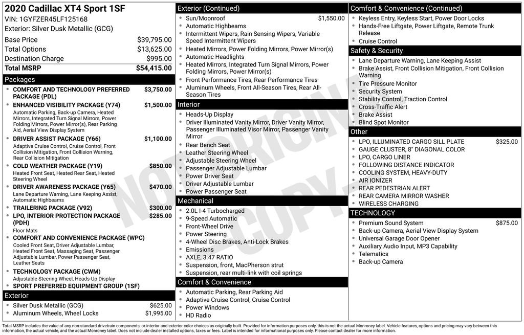 Used 2020 Cadillac XT4 Sport image 35