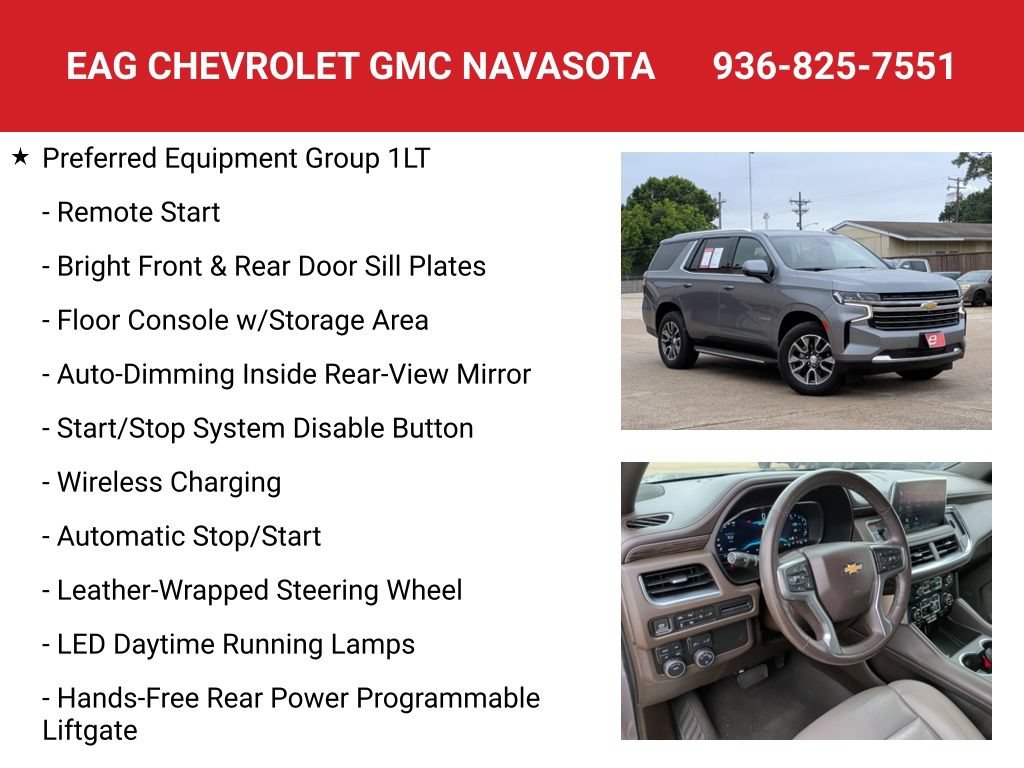 Used 2022 Chevrolet Tahoe LT w/ Luxury Package AWD/4WD image 12