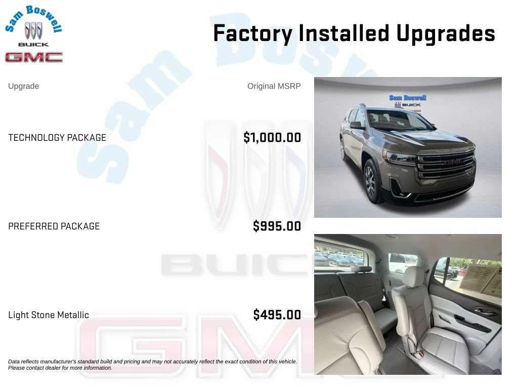 Used 2023 GMC Acadia SLT w/ Technology Package FWD image 4