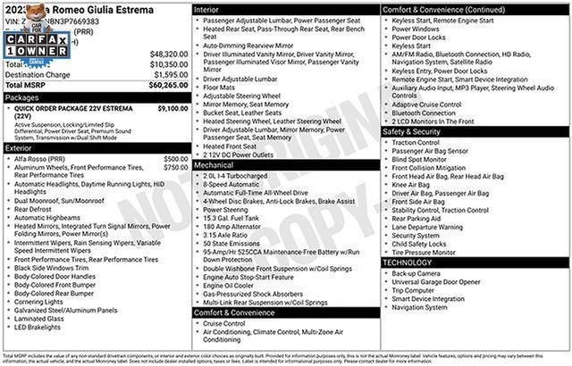 Used 2023 Alfa Romeo Giulia Estrema AWD/4WD image 11