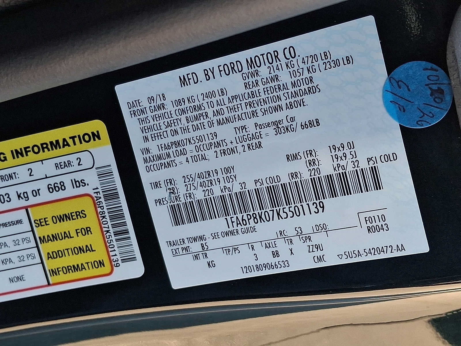 Used 2019 Ford Mustang Bullitt w/ Bullitt Electronics Package RWD image 28