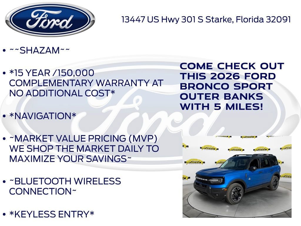 New 2026 Ford Bronco Sport Outer Banks w/ Outer Banks Tech Package+ AWD/4WD image 5
