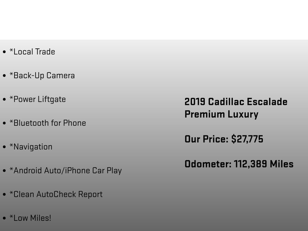 Used 2019 Cadillac Escalade Premium Luxury AWD/4WD image 29