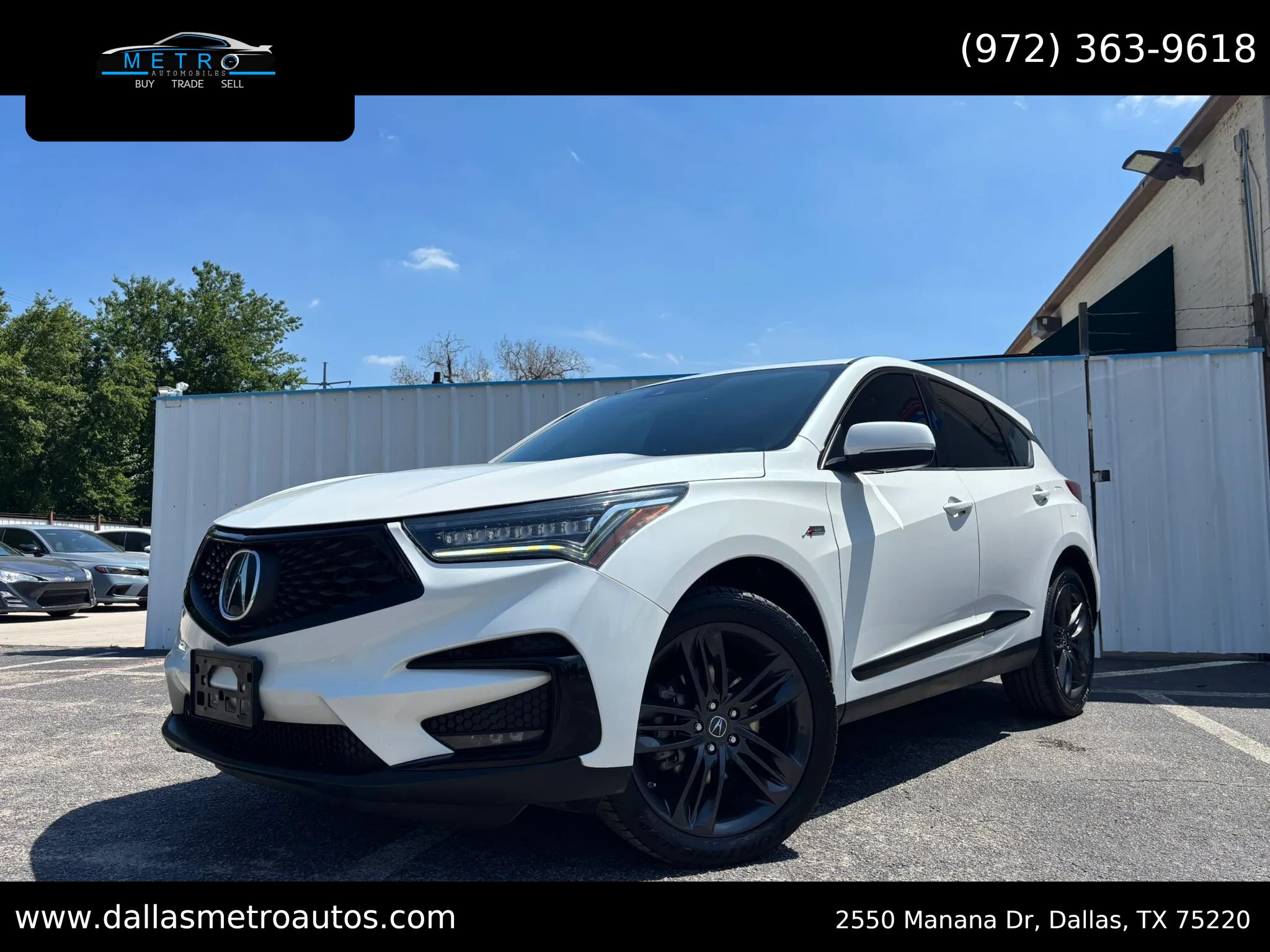 Used 2020 Acura RDX A-Spec w/ Technology Package FWD image 1