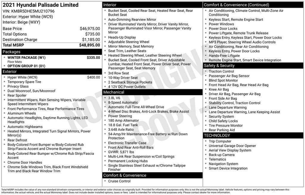 Used 2021 Hyundai Palisade Limited w/ Winter Package image 19