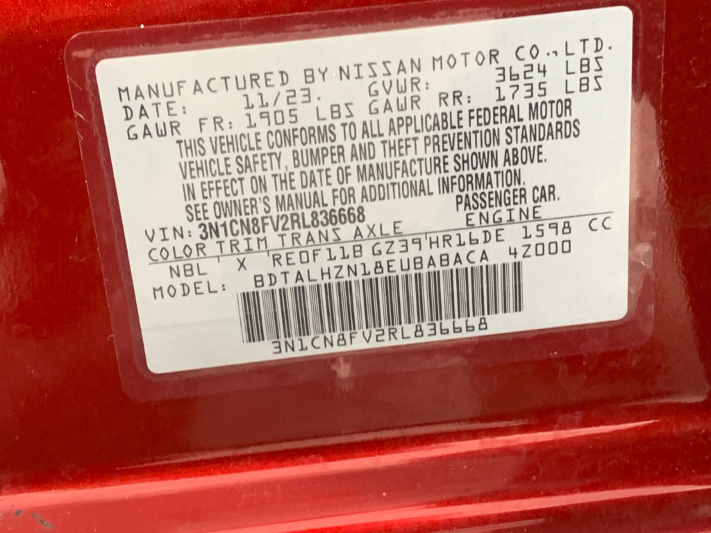 Used 2024 Nissan Versa SR w/ Trunk Package FWD image 12