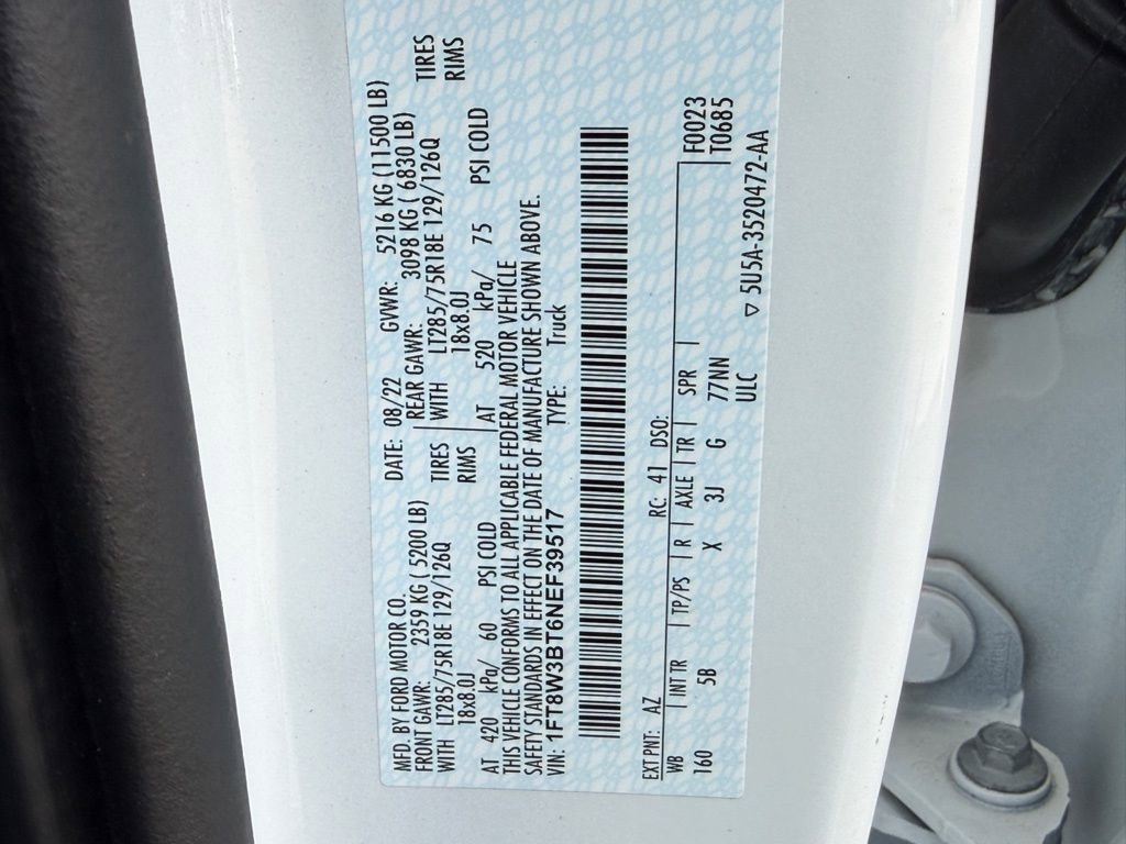 Used 2022 Ford F350 Lariat w/ Tremor Off-Road Package image 40