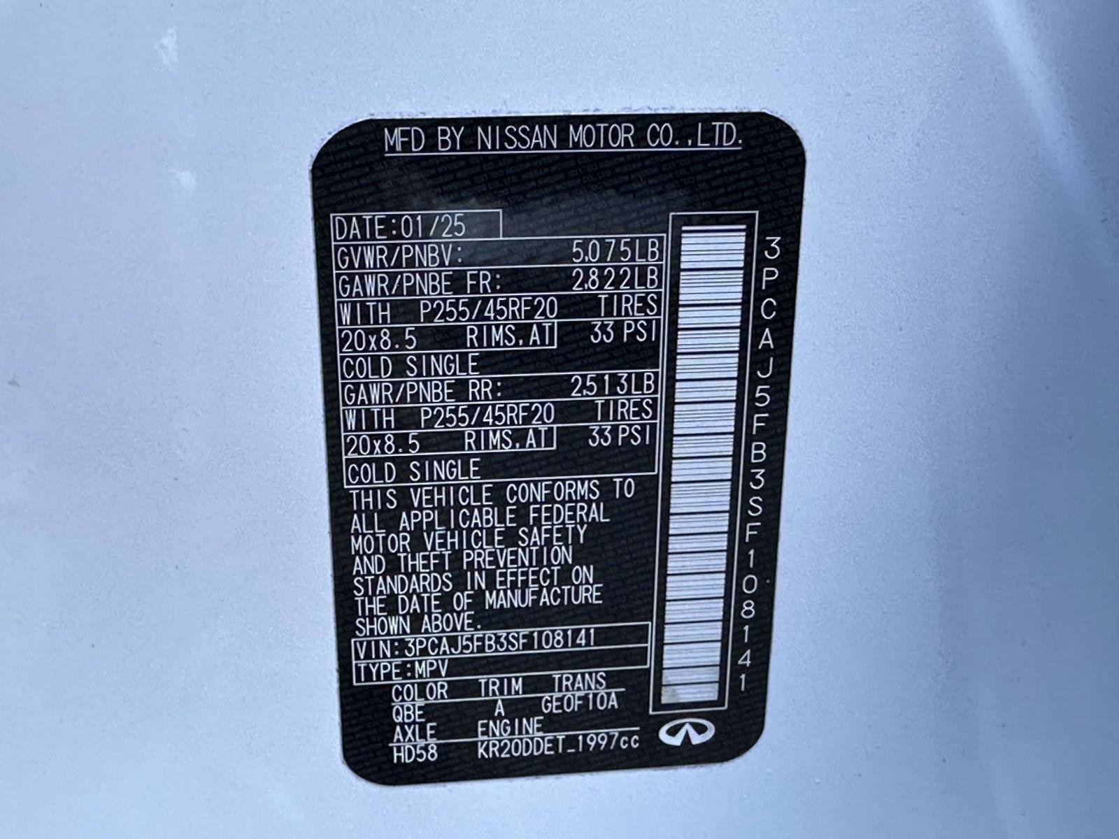 Used 2025 INFINITI QX50 Sport image 19