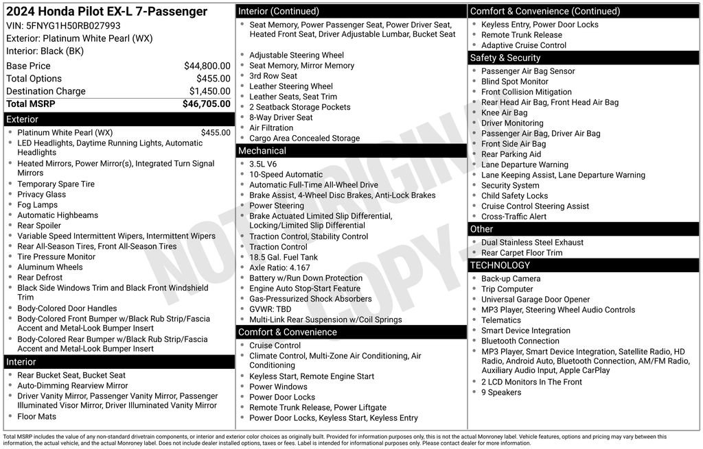 Used 2024 Honda Pilot EX-L image 42