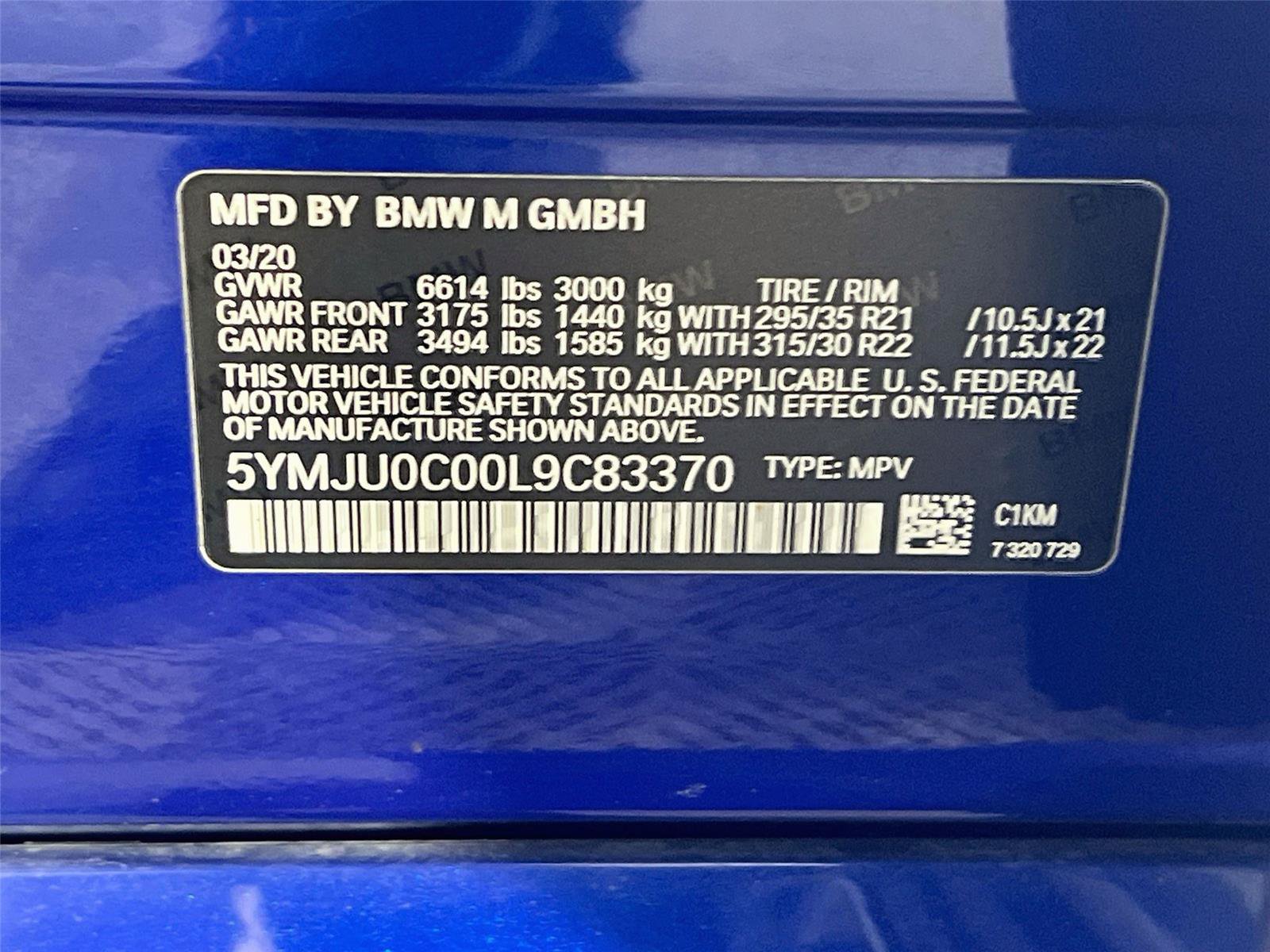 Used 2020 BMW X5 M Competition w/ Executive Package AWD/4WD image 33