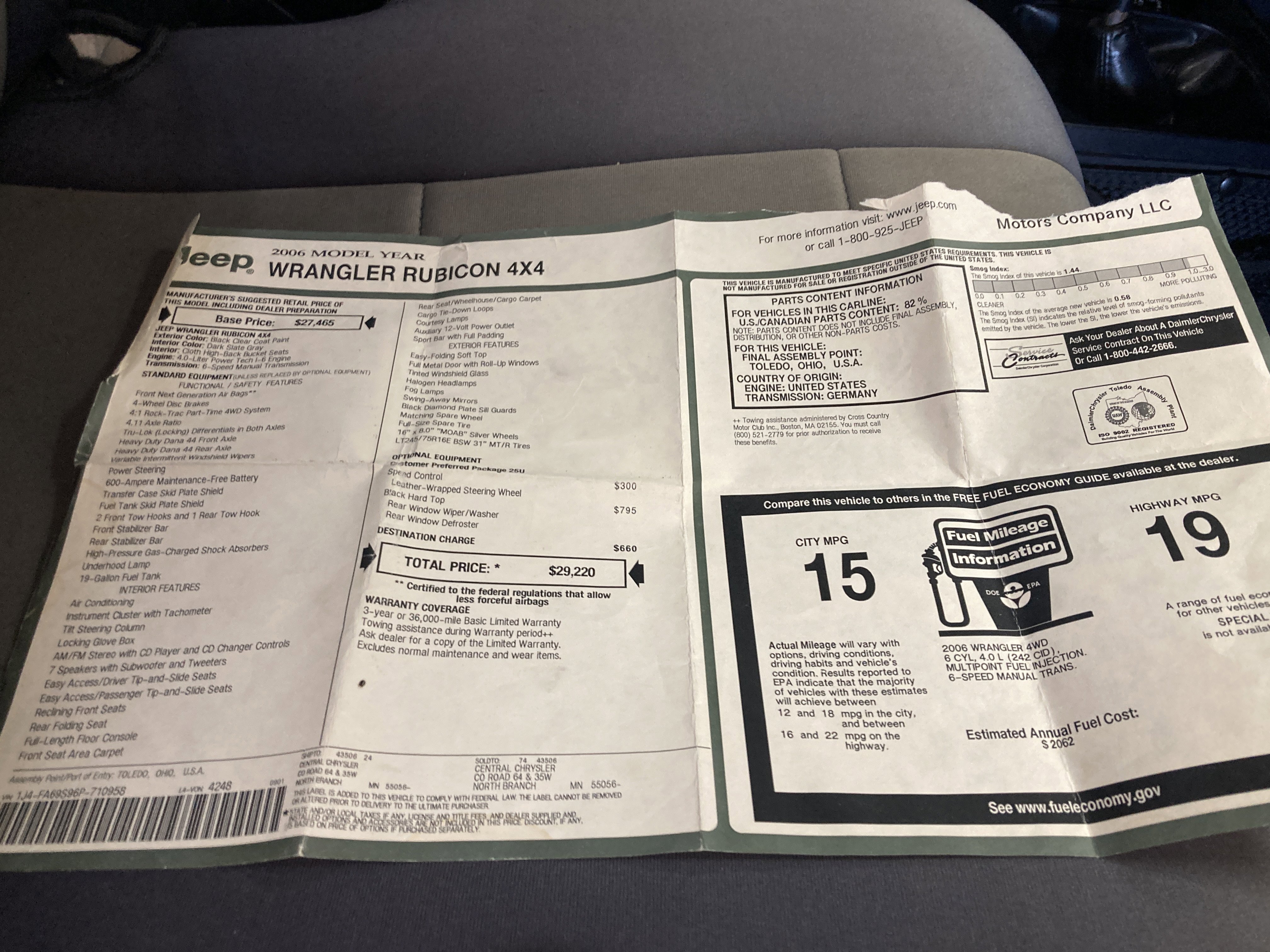 Used 2006 Jeep Wrangler Rubicon AWD/4WD image 22