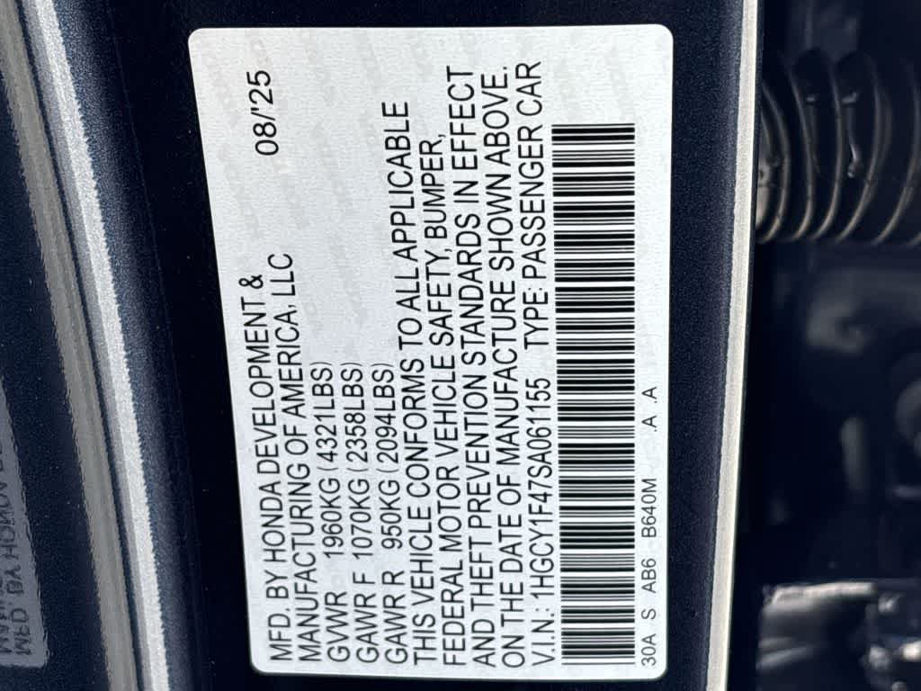New 2025 Honda Accord SE image 28