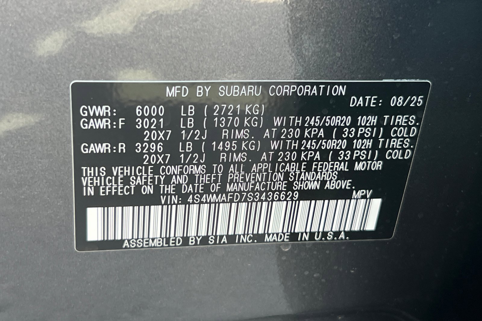 New 2025 Subaru Ascent Onyx Edition image 28