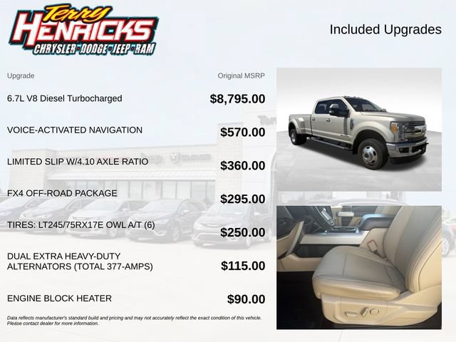 Used 2017 Ford F350 Lariat w/ FX4 Off-Road Package AWD/4WD image 8