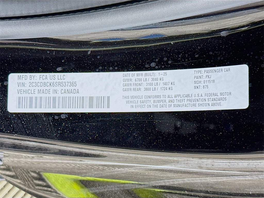 New 2025 Dodge Charger R/T w/ Quick Order Package 25M R/T image 33