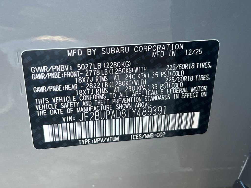 New 2026 Subaru Outback Premium image 33