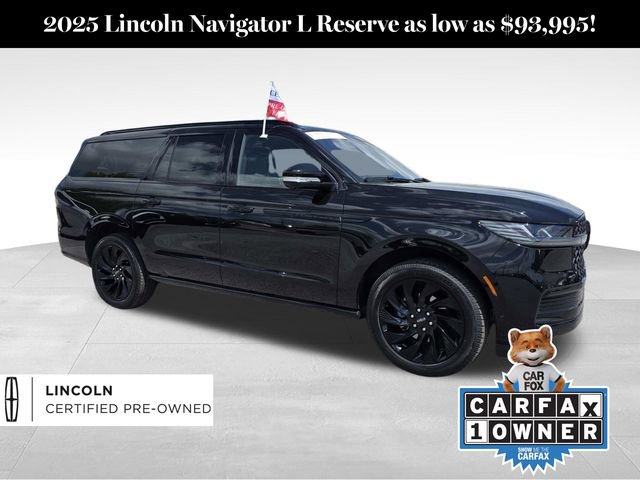 Certified 2025 Lincoln Navigator L Reserve w/ Jet Appearance Package