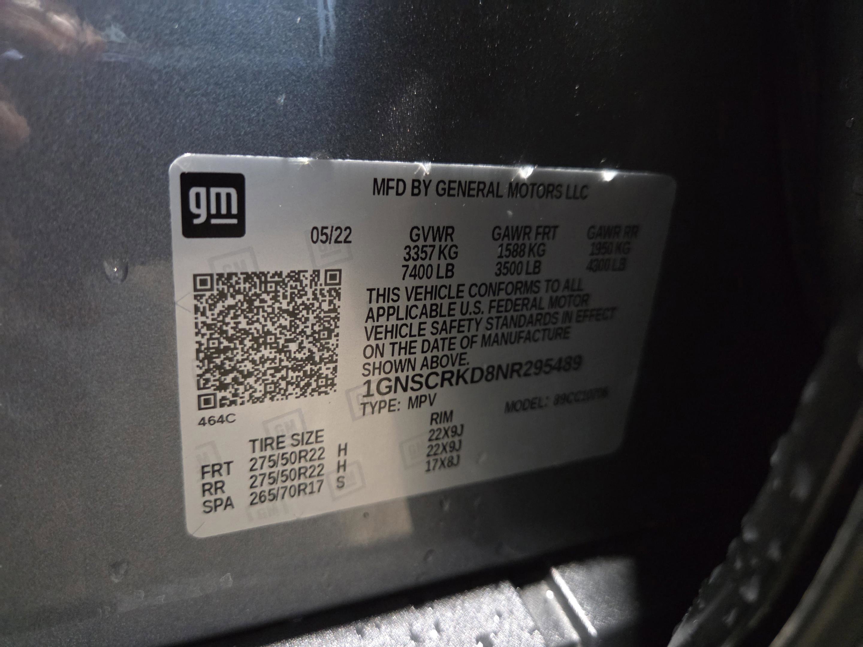Used 2022 Chevrolet Tahoe RST w/ Luxury Package RWD image 39