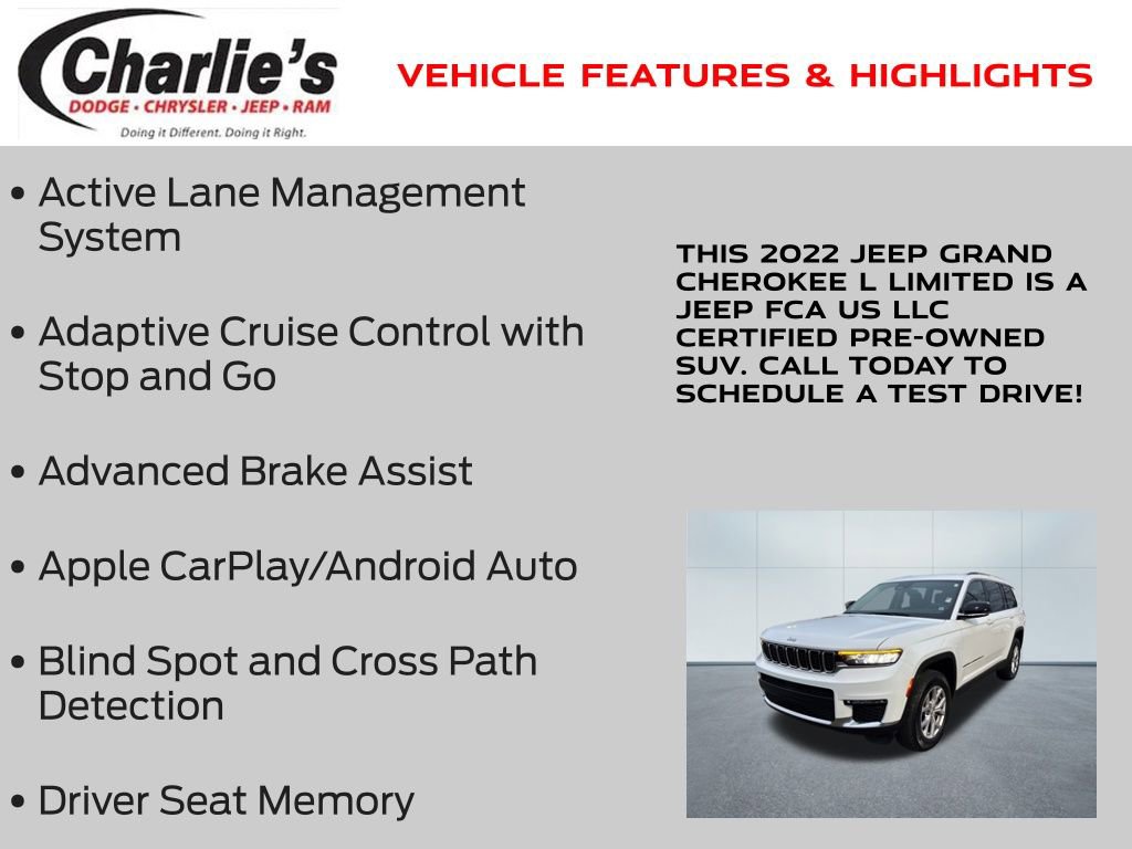 Certified 2022 Jeep Grand Cherokee L Limited image 7