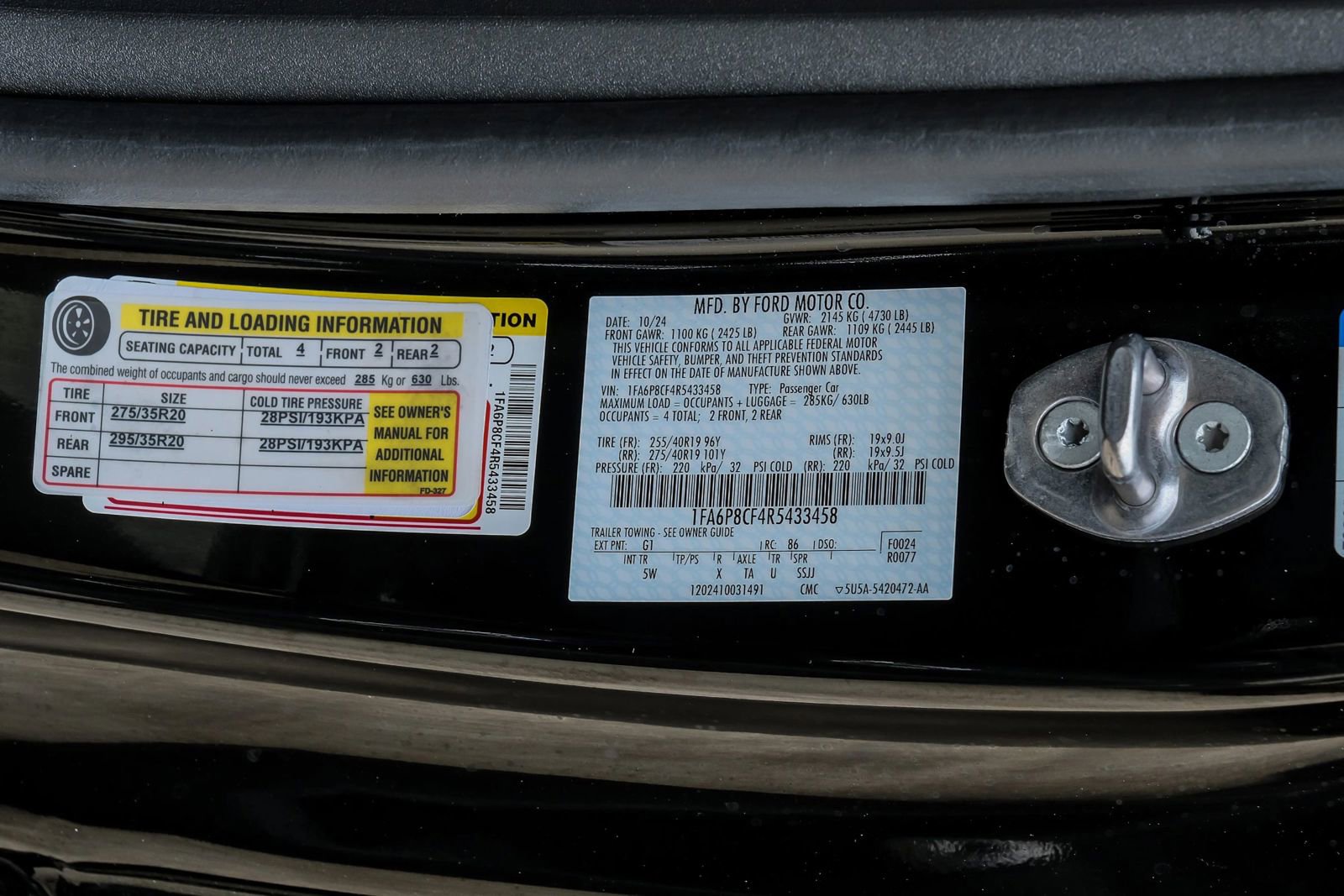 Used 2024 Ford Mustang GT Premium w/ GT Performance Package RWD image 85