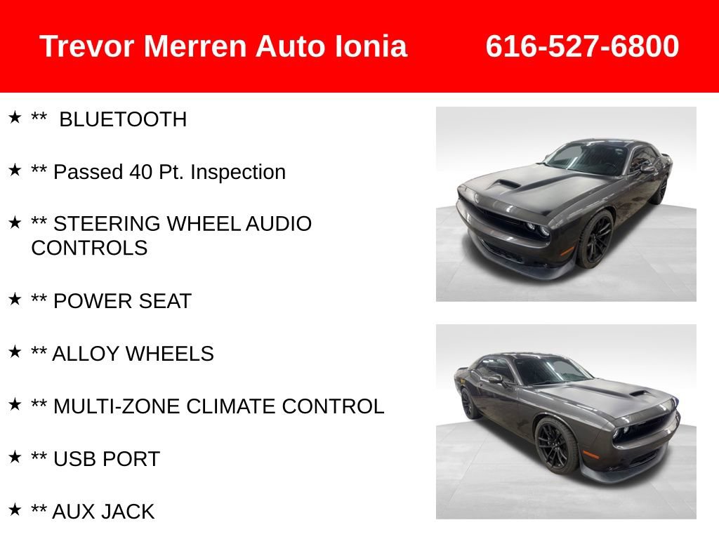 Used 2019 Dodge Challenger R/T Scat Pack w/ T/A Package RWD image 13