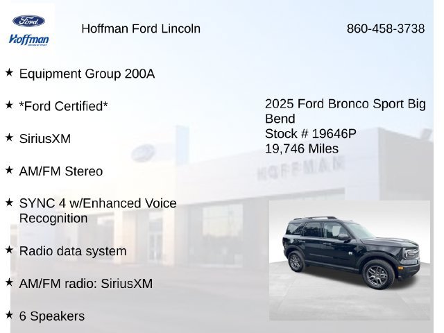 Certified 2025 Ford Bronco Sport Big Bend AWD/4WD image 6