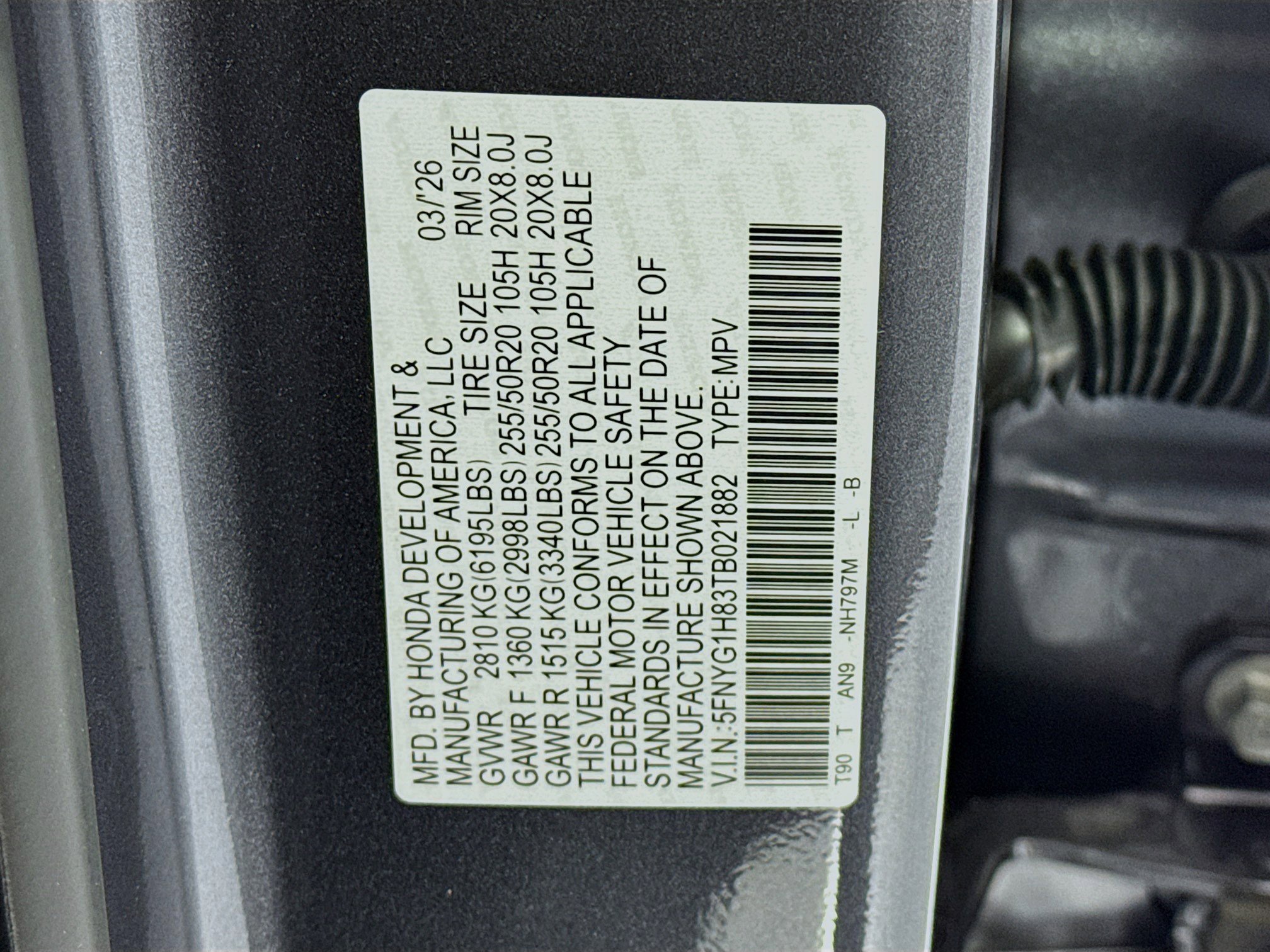 New 2026 Honda Pilot Elite image 35