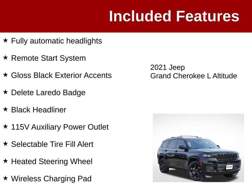 Used 2021 Jeep Grand Cherokee L Laredo AWD/4WD image 4